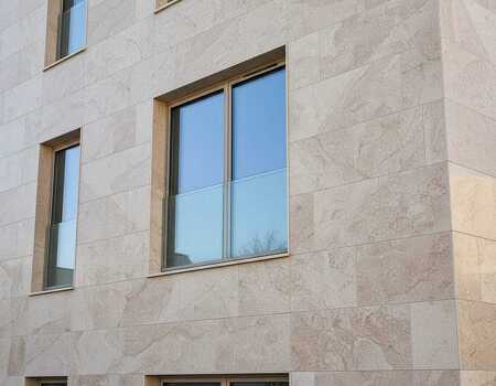 Bej Mermer Kumlama İç ve Dış Cephe Kaplama - 3x40x120 - 2