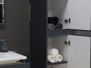 Ahenk Ayla Antrasit Banyo Dolabı Takımı - Denizli - 2