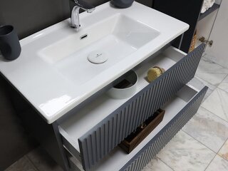 Ahenk Ayla Antrasit Banyo Dolabı Takımı - Denizli - 3