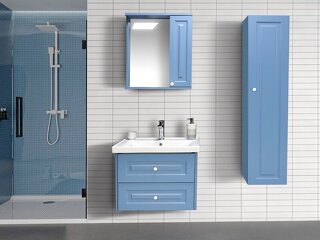 Efes Serisi Asma Banyo Mobilyası (Boy Dolaplı Aynalı Set)