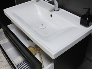 Efes Serisi Asma Banyo Mobilyası (Boy Dolaplı Aynalı Set) - 2