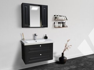 Efes Serisi Asma Banyo Mobilyası (Boy Dolaplı Aynalı Set) - 4