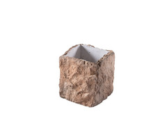 Veza Güçlü Taş Dokulu Sade Dekoratif Taş Saksı (PYZ-S4) - Merart Stone - 2