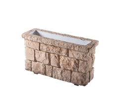 Zenova Yığma Taş Estetikli Büyük Boy Dekoratif Taş Saksı (PYZ-S1) - Merart Stone - 2
