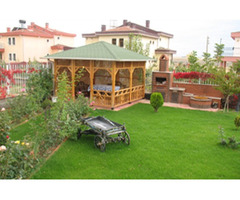 Ahşap Kamelya ve Pergola İmalatı | Bahçe, Villa, Site, Park ve Belediye Projeleri İçin Özel Tasarım 
