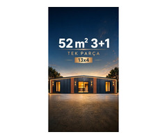 52 m² 3+1 Prefabrik Ev Nova | Anahtar Teslim Çelik Prefabrik Ev, Tek Parça Mobil Ev ve Bahçe Evi - 6