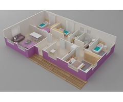 125 m² Tek Katlı 4+1 Prefabrik Ev | Anahtar Teslim Modern Prefabrik Villa - 2