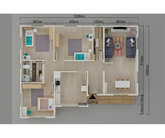 124 m² Tek Katlı 3+1 Prefabrik Ev | Anahtar Teslim Modern Çelik Ev Modeli - 3