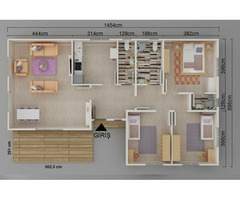 123 m² Tek Katlı 3+1 Prefabrik Ev | Anahtar Teslim Modern Prefabrik Villa - 3