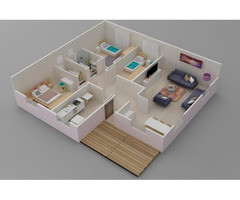 117 m² Tek Katlı 3+1 Prefabrik Ev | Anahtar Teslim Modern Prefabrik Villa - 2