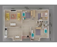 96 m² Tek Katlı 3+1 Prefabrik Ev | Anahtar Teslim Modern Prefabrik Villa - 2