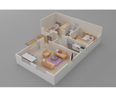 93 m² Tek Katlı 2+1 Prefabrik Ev | Anahtar Teslim Modern Prefabrik Villa - 3