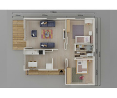 80 m² Tek Katlı 2+1 Prefabrik Ev | Anahtar Teslim Ekonomik Prefabrik Konut - 3