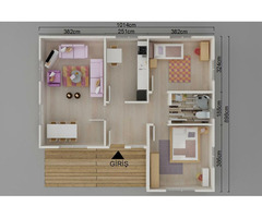75 m² Tek Katlı 2+1 Prefabrik Ev | Uygun Fiyatlı, Dayanıklı ve Anahtar Teslim Prefabrik Konut - 3