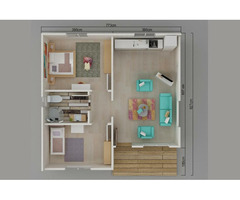 62 m² Tek Katlı 1+1 Prefabrik Ev | Ekonomik, Dayanıklı ve Anahtar Teslim Prefabrik Konut - 3