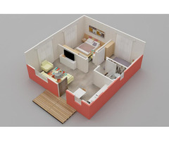 45 m² Tek Katlı 2+1 Prefabrik Ev | Ekonomik, Dayanıklı ve Anahtar Teslim Hazır Ev - 2