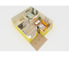 74 m² Tek Katlı 2+1 Prefabrik Ev | Ekonomik, Dayanıklı ve Anahtar Teslim Konut - 2