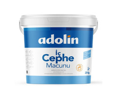 İç Cephe Macunu | Akrilik Hazır Duvar Macunu | Adolin Yüzey Düzeltme Macunu 25 Kg
