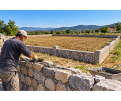 4200 m2 arazimin etrafını yapacak taş duvar ustası arıyorum