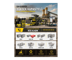 TAM OTOMATİK BRİKET VE BETON PARKE ÜRETİM MAKİNESİ - 2