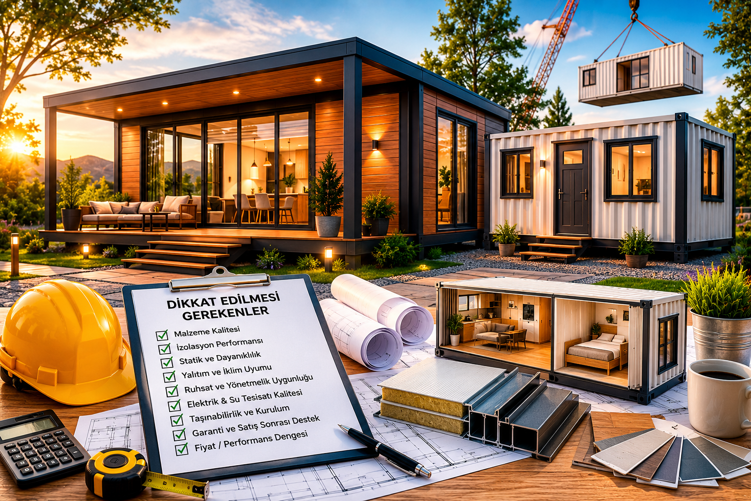 Prefabrik Ev ve Konteyner Alırken Nelere Dikkat Edilmeli? (Çelik Villa & Tiny House)
