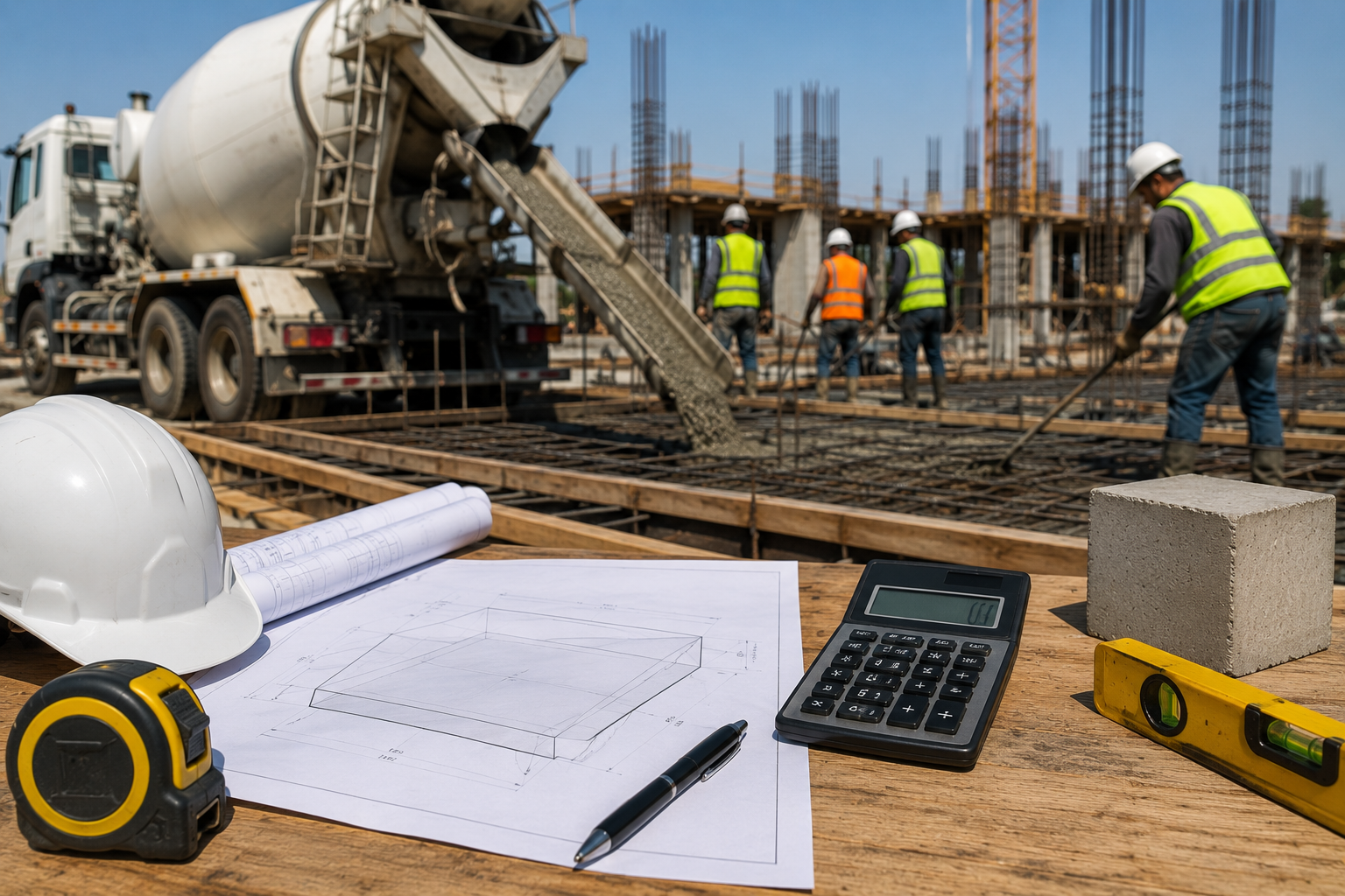 Hazır Beton Metreküp (m³) Fiyatları Nasıl Hesaplanır? Kübaj ve Mikser Hesaplama Rehberi