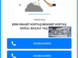 Muğla Marmaris granit küp taş begonit küp taş Bazalt taş 