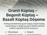 Begonit parke taşı Antalya 